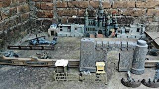 Siege of grey castle (grey army vs green army)#stopmotion