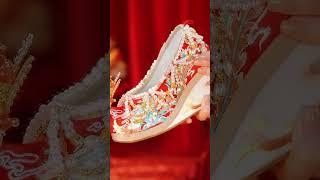 Mulan's top-notch and luxurious loyal wedding shoes.#mulanhanfu #hanfu #mulan_hanfu汉服 #hanfudress