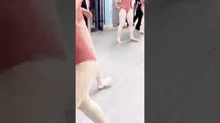 A Hazy Moment in Dance Class: Grace in Motion #DanceClass #GracefulMoment #DancingGirl
