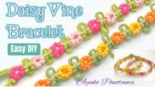 !Easy DIY! Daisy Vine Bracelet w/ 3 strings! #howtomake #easydiy #originaldesign #quickdiy #handmade