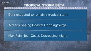 Tracking TS Beta: Storm approaching Texas coast