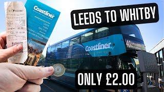 INCREDIBLE VIEWS on the UK'S MOST SCENIC BUS ROUTE The Coastliner - Only £2 from LEEDS TO WHITBY !!!