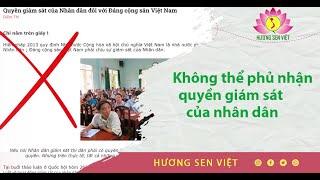 Không thể phủ nhận quyền giám sát của nhân dân