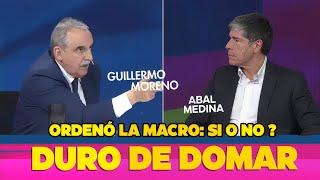 Guillermo Moreno y Juan Manuel Abal Medina en "DURO DE DOMAR" 