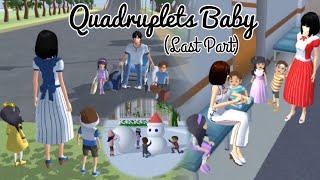 Quadruplets Baby  (Last Part) | Sad Story | Sakura School Simulator