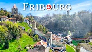 Fribourg, a Swiss medieval town built in a canyon  Relaxing walking tour