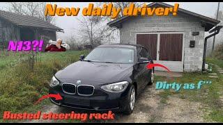 Fixing up BMW 116i in one day + new steering rack with coding