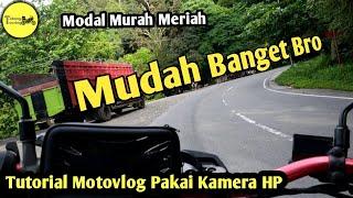 CUMA MODAL 50K | Cara Mudah Membuat MOTOVLOG Pake HP di Helm Half Face