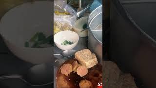 local Vietnamese street food - boiled instant noodles