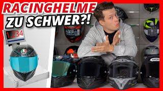 RACINGHELME WIRKLICH SO LEICHT? ️🪶 Oder doch schwerer?!  [AGV, Shoei, HJC, & mehr!]