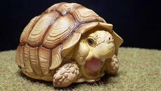 Sulcata tortoise by Animal Heavenly Body Laugh & Grow Fat 3 resin figure reptile