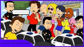 Caillou Gets Troublemakers Arrested/Ungrounded