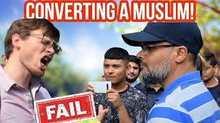 Converting a Muslim! Fail! Hashim Vs Christian | Speakers Corner | Hyde Park