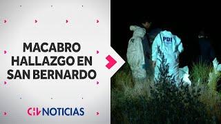 Encuentran cuerpo esqueletizado en San Bernardo: Tendría una data de muerte de 6 semanas