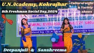 Deepanjuli & Sanshreema _ dual dance #unacademy #kokrajhar #freshers #unak