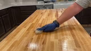 How To Season a Butcher Block Countertop at Home | Cutting Board Oil #ButcherBlock #DIY #HowTo