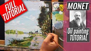 Painting Like Monet | Impressionist Techniques | Full TUTORIAL | Argenteuil