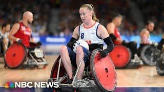 Wheelchair rugby player makes history as first woman to play on Paralympic team