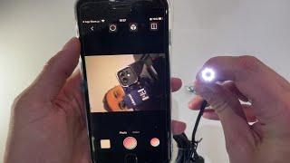 Iphone endoscope snake inspection camera