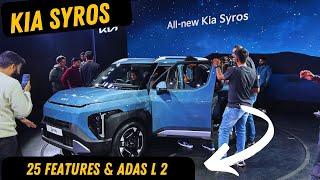 50 लाख वाले Features इसमें  Kia New SUV Syros - Features, Variants | Review