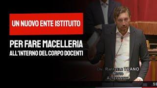 Un nuovo ente istituito per fare macelleria all'interno del corpo docenti. L'intervento di Trano