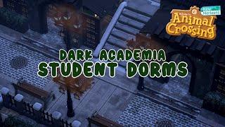 WINTER DARK ACADEMIA STUDENT DORMITORIES | Speed Build | ACNH