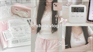 STUDY VLOG ep. 2  | how I stay motivated, study tips + note taking, jeulia haul | jorgina kei