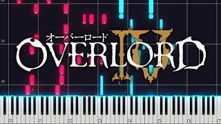 No Man's Dawn | Overlord ED 4 PIANO TUTORIAL (Sheet in the description)