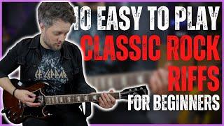 10 Classic Rock Riffs for Beginner Guitar Players