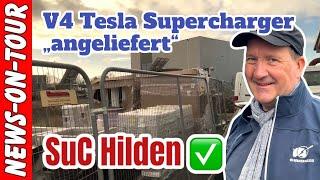 V4 Tesla Supercharger @Seed & Greet-Ladepark Hilden angeliefert (Tesla-Gutachter Wolfgang Müller)