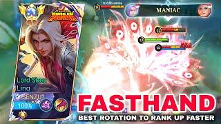 LING LORD SHEN FASTHAND • BEST ROTATION FOR RANK UP FASTER - Top Global Ling Gameplay Mobile Legends