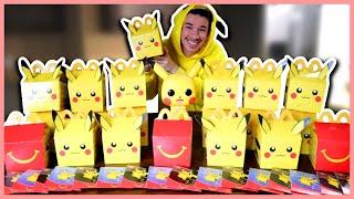 I OPENED 20 POKEMON CARD PACKS AND MCDONALDS HAPPY MEALS