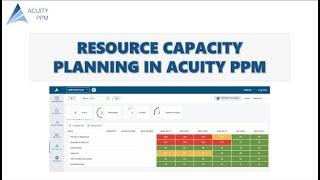 Resource Capacity Planning in Acuity PPM