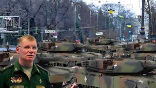 7 Minutes Ago! Russia Shows Off 9 US Abrams M1A2 Tanks Abandoned by Their Crews