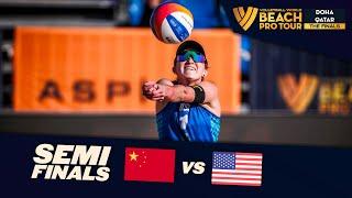 Xue/X. Y. Xia vs. Nuss/Kloth - Semi Final Highlights | Doha Finals 2024 #BeachProTour