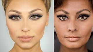 Sophia Loren Cat Eye Makeup Tutorial | Alexandra Anele