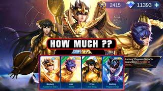 I Spent 10K DIAMONDS In The SAINT SEIYA Event - Cheapest skins????