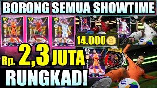 AKU SULTAN EFOOTBALL! 2,3 JUTA RUPIAH BORONG SEMUA SHOWTIME BENTENG UDARA ANTI BOBOL! KUAT BANGET!