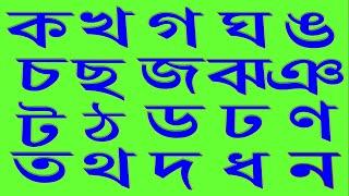 Ka Kha Ga Gha বেনজন বর্ণমালা ক খ গ ঘ ঙ চ ছ জ ঝ ঞ ট ঠ ড ঢ ণ ত থ দ ধ ন প ফ ব ভ ম য র ল শ ষ স হ ড় ঢ়