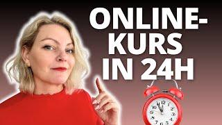 Onlinekurs erstellen in UNTER 24 STUNDEN (ANLEITUNG)