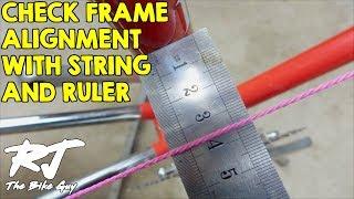 Checking Bike Frame Alignment With String