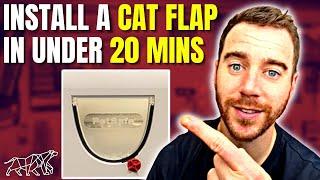 How to install a Cat Flap in UNDER 20 MINUTES || PetSafe Cat Flap #diy #cat