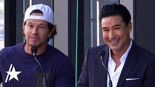 Mark Wahlberg Gives Heartfelt Speech For Mario Lopez's Walk Of Fame Ceremony