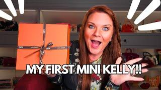 UNBOXING MY FIRST HERMES MINI KELLY, DIRECT FROM STORE!!!  my ULTIMATE UNICORN & HOLY GRAIL BAG!!