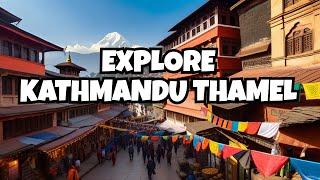 Kathmandu City Thamel Market Nepal