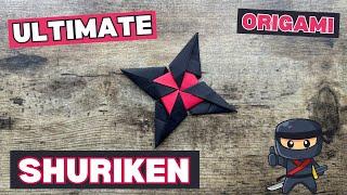 ORIGAMI NINJA STAR SHURIKEN ULTIMATE TUTORIAL STEP BY STEP | DIY ORIGAMI NINJA STAR PAPER SHURIKEN