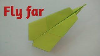 How to make an amazing paper airplane that flies high and far - Airplane tutorial