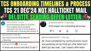 TCS Offer to Onboarding: Updated Timeline & Process | NQT Hall Ticket | Deloitte Offer Letter Update