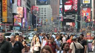 Times Square Crowd People 2 HD Video Background