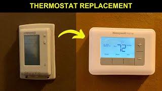 Troubleshooting and replacing an air conditioner thermostat.